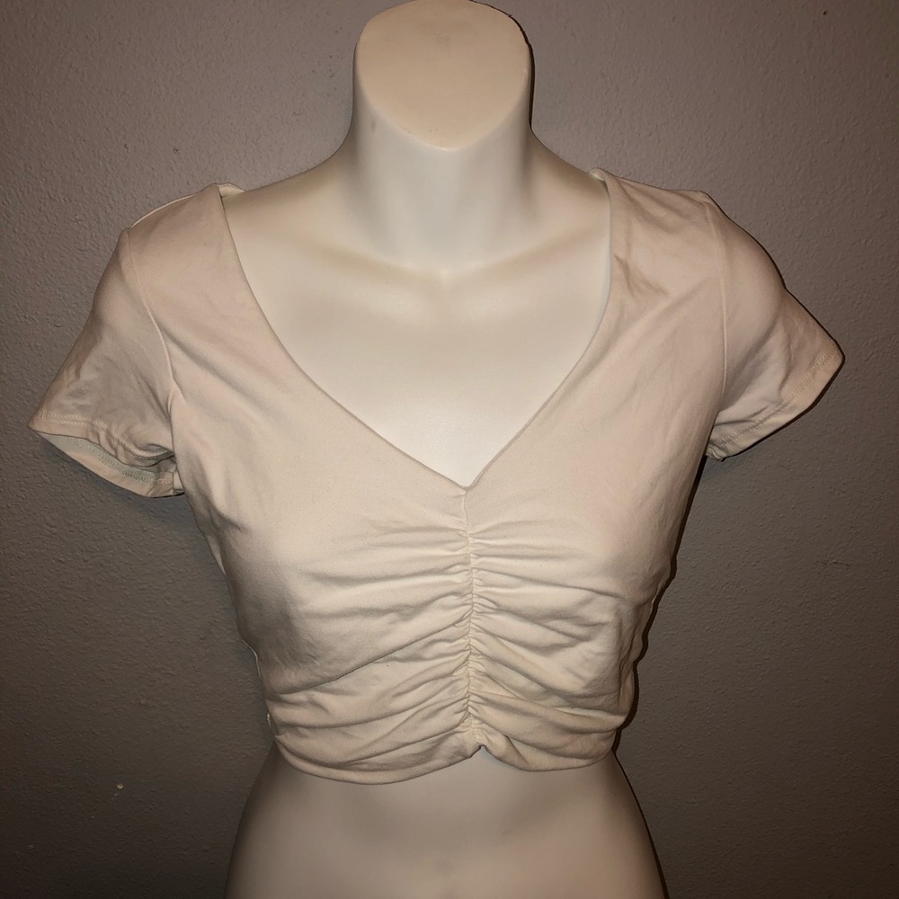 ruched crop top